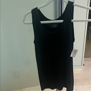 Majestic Black Sleeveless Chemise